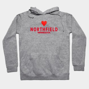 Northfield Minnesota with heart Hoodie